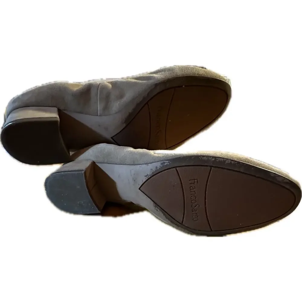 Franco Sarto Women's Slip-On Shoes Brown Suede Size 9.5‎ Casual